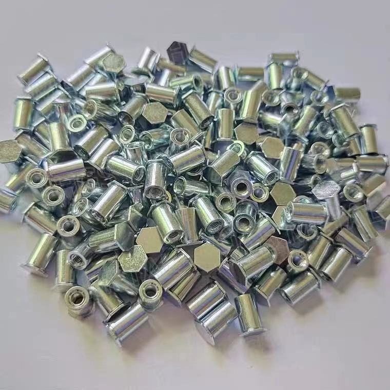 Blind Hole Hex Head Carbon Steel Nuts BSO-3-4.5/5.5/6.3/6.5/7.5Bottom hole 4.2 